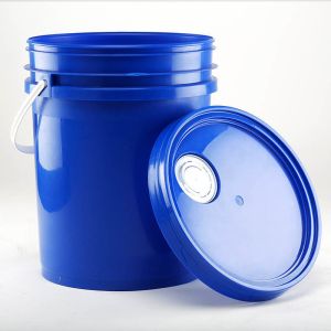 20 Liter Plastic Bucket With Flex Spout Lid And Customized Logo For Oil Storage