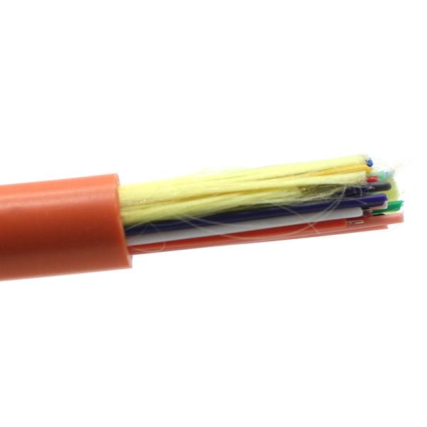 Aramid Yarn Tensile Strength Indoor Fiber Optic Cable 12 Core OM1 Multi Mode
