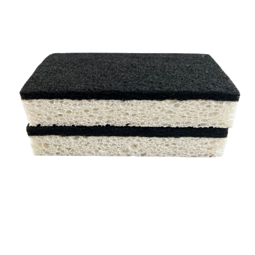 Customizable Green Kitchen Cellulose Sponge Power Scourer - Effective & Non