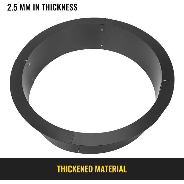 Fire Pit Insert for DIY Campfire Ring Heavy Duty Solid Steel Construction for Outdoor