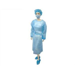 Quality Silicone Free Unisex PP Isolation Gown , Antivirus Disposable Hospital Gowns for sale