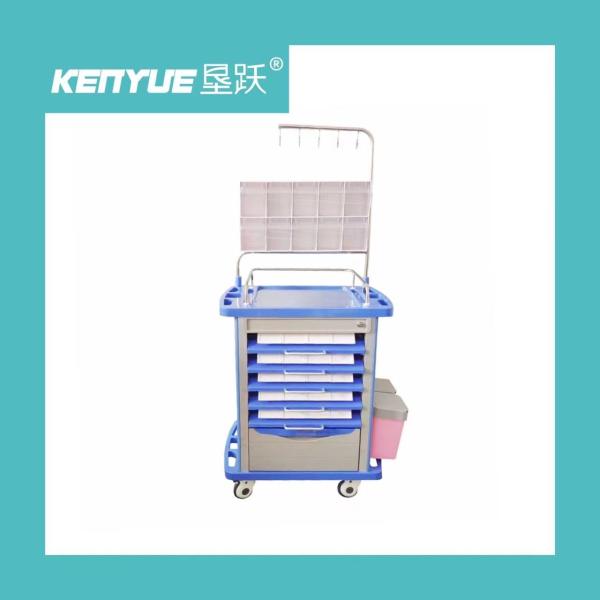 Buy Hospital Drug Delivery Vehicle With Wheel Blue Drug Delivery Vehicle at wholesale prices