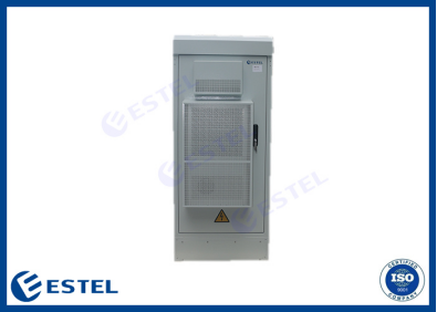 Two Walls Galvanized Steel Outdoor Electronics Cabinet Anti Theft Three Point Lock