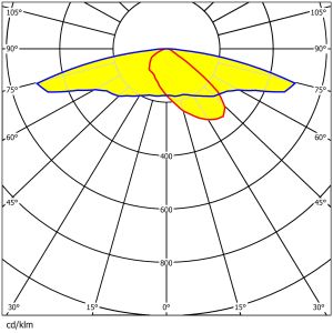 173*71.4mm Size Street Lighting Lens 12pcs 5050LEDs Waterproof Easy Installing