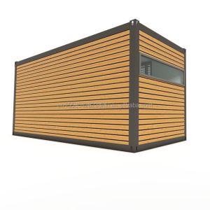 Hotel Accommodation 20ft Prefabricated Container Office House with Wooden