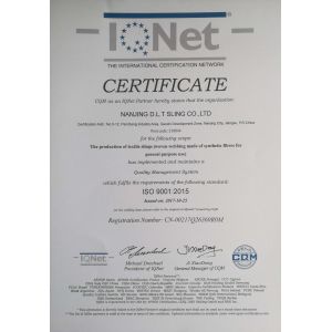 NANJING D.L.T SLING CO.,LTD Certifications