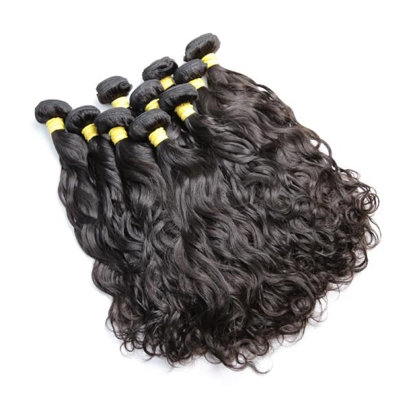 Natural Wave Brazilian Human Hair Bundles For Black Women Long Hair / Shedding Free