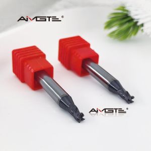 Custom 3.7mm 4 Flute Carbide Flat End Mill Specialized for Steel Machining TiCN