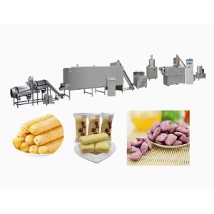 Leisure Snack Corn Puff Extruder Machine Processing Line 150kg/h