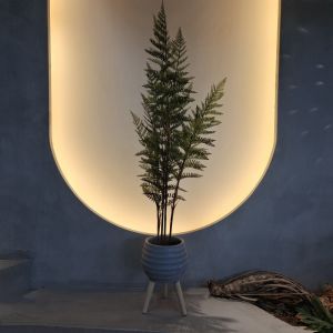 Artificial Green Plastic Palm Trees for Indoor/Outdoor Use