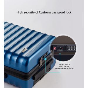 Drawbars Included and Durable Deep Green Textured Unisex Business Luggage