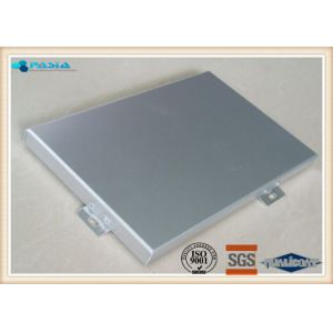PVDF Powder Coated Solid Aluminium Cladding Panels Standard / Flat Surface
