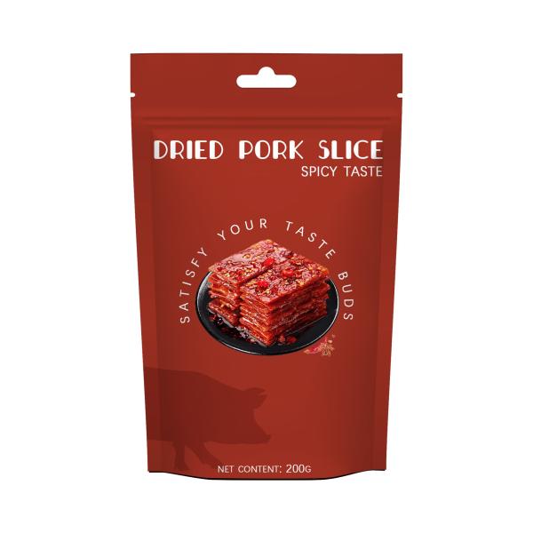 Buy Beef Jerky Foil Packaging Stand Up Zipper Pouch 50g 100g at wholesale prices