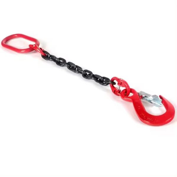 Grade 80 Adjustable G80 6mm Single Leg Chain Sling for Lifting Diameter 8mm