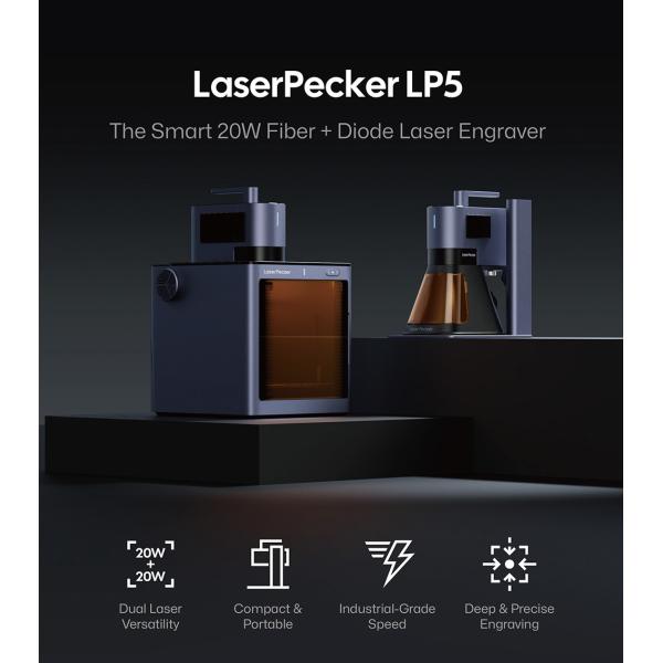 Portable Laser Engraving Machine 20W Fiber Diode Laser Engraver For Cutting