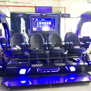 2022 Dreamland new design 9d virtual reality 4 players vr roller coaster cinema