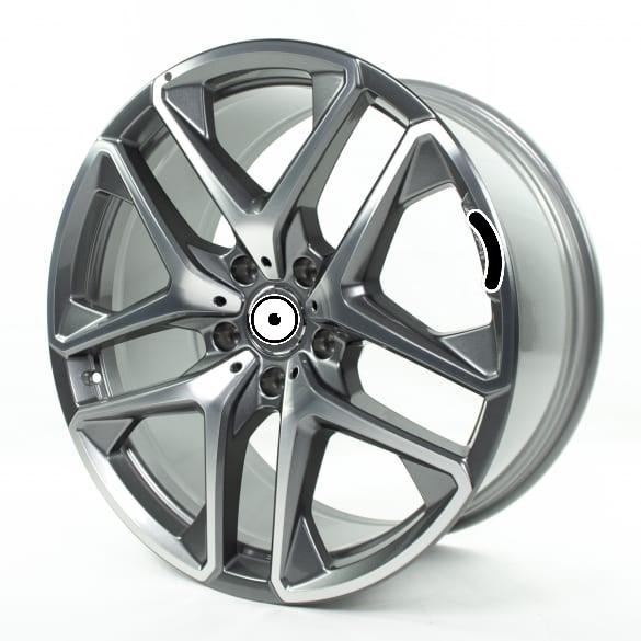 Amg G-Class 63 W463a 5 Double Spoke 21 Inch Alloy Wheel Genuine Mercedes-Benz