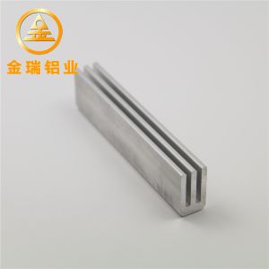 Sandblasted Heatsink Extruded Aluminium Profile 6063-T5 6061-T5 Material