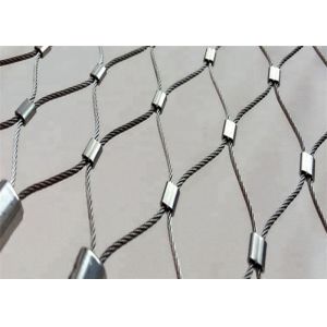 2.0mm Thickness 2m Height Flexible Stainless Steel Rope Mesh Fence For