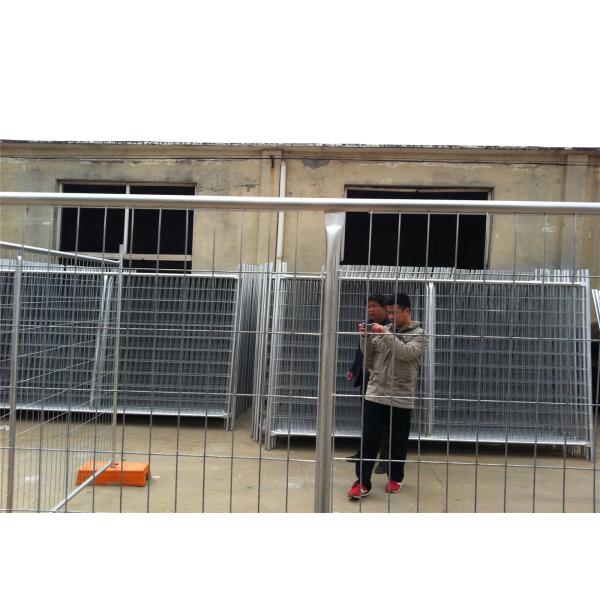 Self support 42 microns thick galvanized temporary fence 1.8m*2.9m tube OD32mm*2.00mm Mesh spacing 60mm*150mm*4.00mm