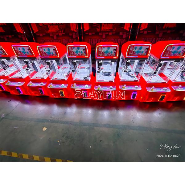 Playfun Tank Mini Claw Machine Coin Operated Arcade Game Kids Toy Gift Vending With LCD Screen Doll Crane Gift Machine