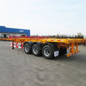Payload 100T 40ft Skeleton Trailer Tri Axle Chassis