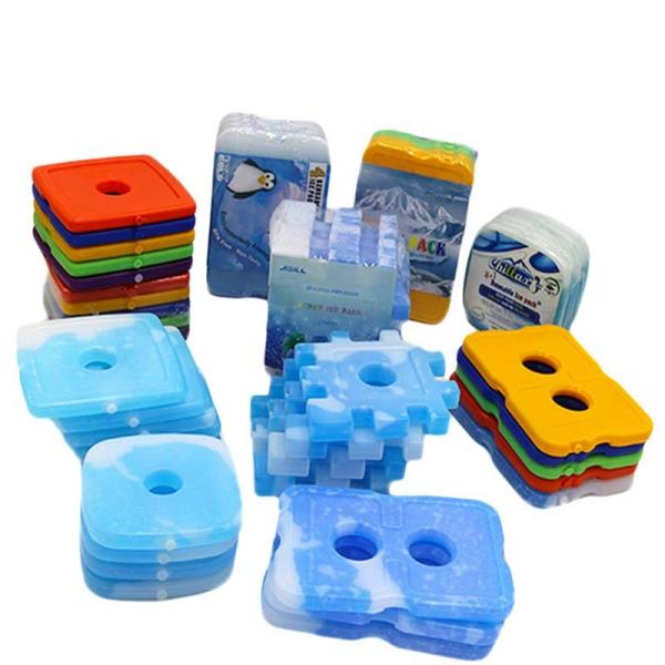 Colorful Beautiful Plastic Lunch Ice Packs Cooling Gel 13.3*12.7*1.3cm