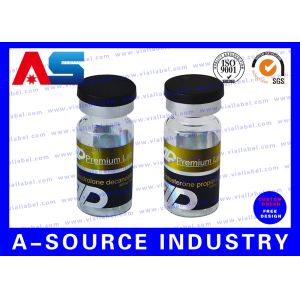 15ml Peptide Bottle Labels , Hologram Printed Personalized Bottle Labels