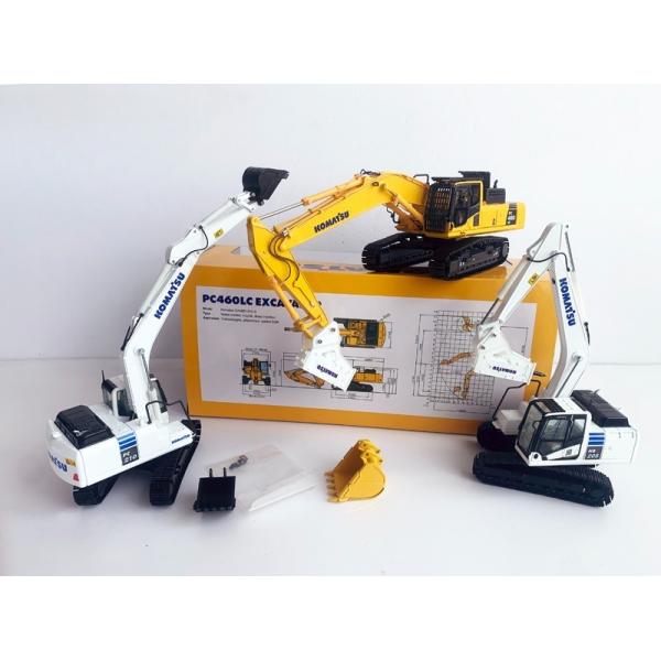 Komatsu PC460LC-8 1/50 Diecast Alloy Excavator Model with Hydraulic Breaker Collectible