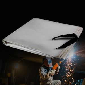 Fiberglass Welding Blanket Fireproof 550C Heat Resistant Grey