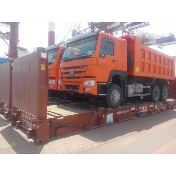 SINOTRUK HOWO 371hp Dump And Tipper Trucks 6x4 For Carry Stone / Sand