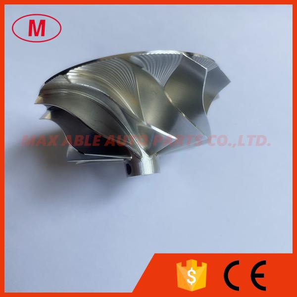 TD04H 19T 46.02/58.00mm 11+0 blades Small Nose, Slim Hub Turbocharger milling/aluminum 2618/billet compressor wheel