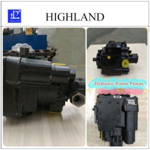 Variable Displacement Black Hydraulic Piston Pump 35Mpa Rated Pressure Plywood