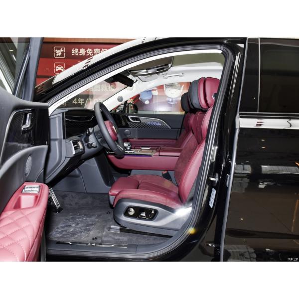 The Chinese-made Hongqi E-HS9, a five-door, six-seat new-energy large SUV, has a range of 460 kilometers