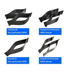 Smooth Textured Slope Protection Cellular Confinement System Reinforced HDPE