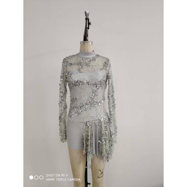 Buy Silver Girls Ballet Clothes For Kids , Womens Ballet Leotards at wholesale prices