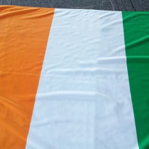 3x5' Côte d'Ivoire National Flag Knitted Polyester Rope and loops Customized