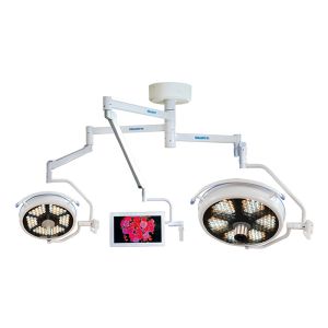 Single Arm LED Surgical Lights Ceiling Mounted With Colorful Bulbs For Opeartion