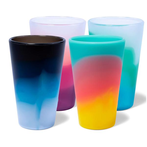 480ml 16 OZ BPA Free Silicone Durable Pint Beer Drinking Cup Ideal for Promotion Gift
