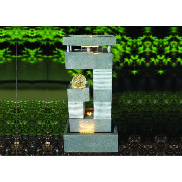 Buy 32 Inch Lighted Ornament  Stone Waterfall Fountain at wholesale prices