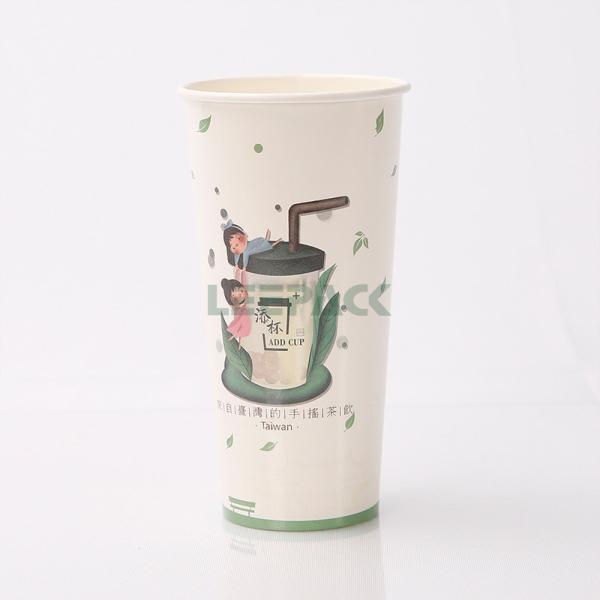16oz single wall cold paper cup ,double PE coated wholesale disposable cold drink paper cup for soda store