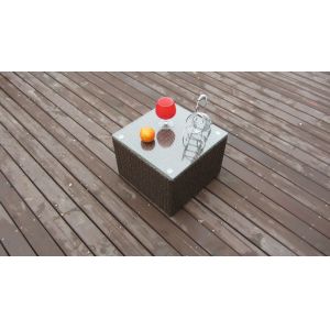 Adjustable Resin Wicker Lounge Chair Set , Beach Chaise Lounge