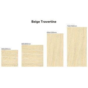 Occasion Outdoor Beige Travertine Porcelain Vitrified Tiles for Building