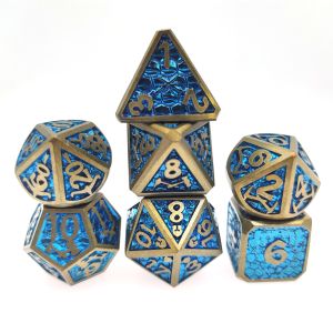 Wear Resistant Dice Practical Polyhedral pokemon Metal Dice Sets