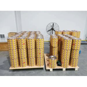 China Plastic Cup 40 Micron Aluminum Foil Roll Film Embossed Laminating on sale