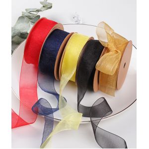 Customized logo designer ribbon gift ribbon organza ribbon