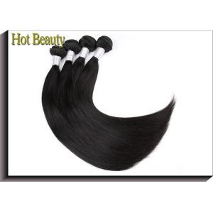 Remy Virgin Human Hair Extensions Natural Black , Peruvian Human Hair