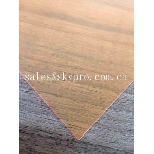 Yellow Rigid PVC Transparent Smooth Surface Coating with Double Protection