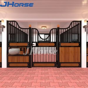 China Galvanized Permanent Stall Door Fronts 3 Meters With Feeder on sale