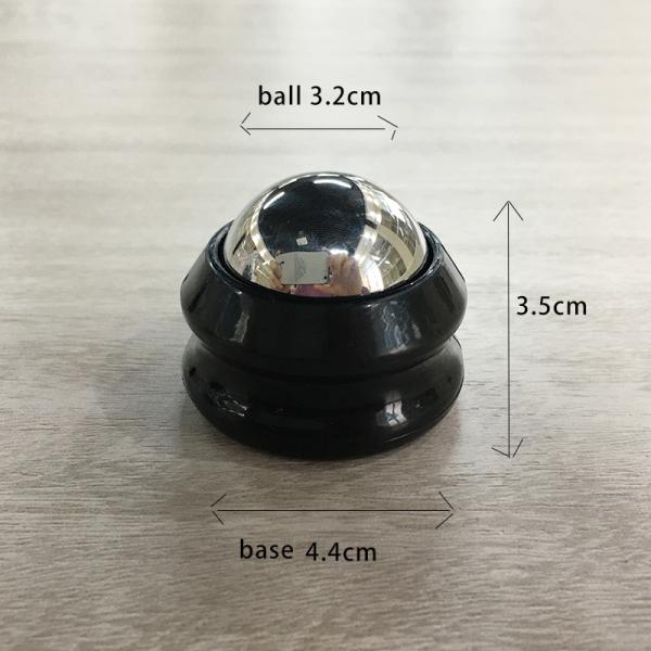 Black Dia32mm Stainless Steel Massage Ball Ice Cooling Roller Ball